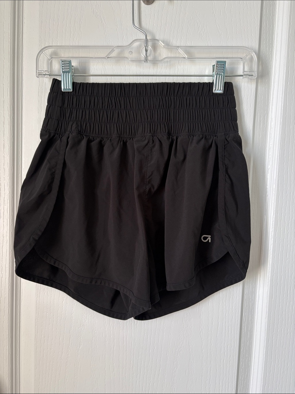 GAP Black Athletic Shorts with Smocked Waist